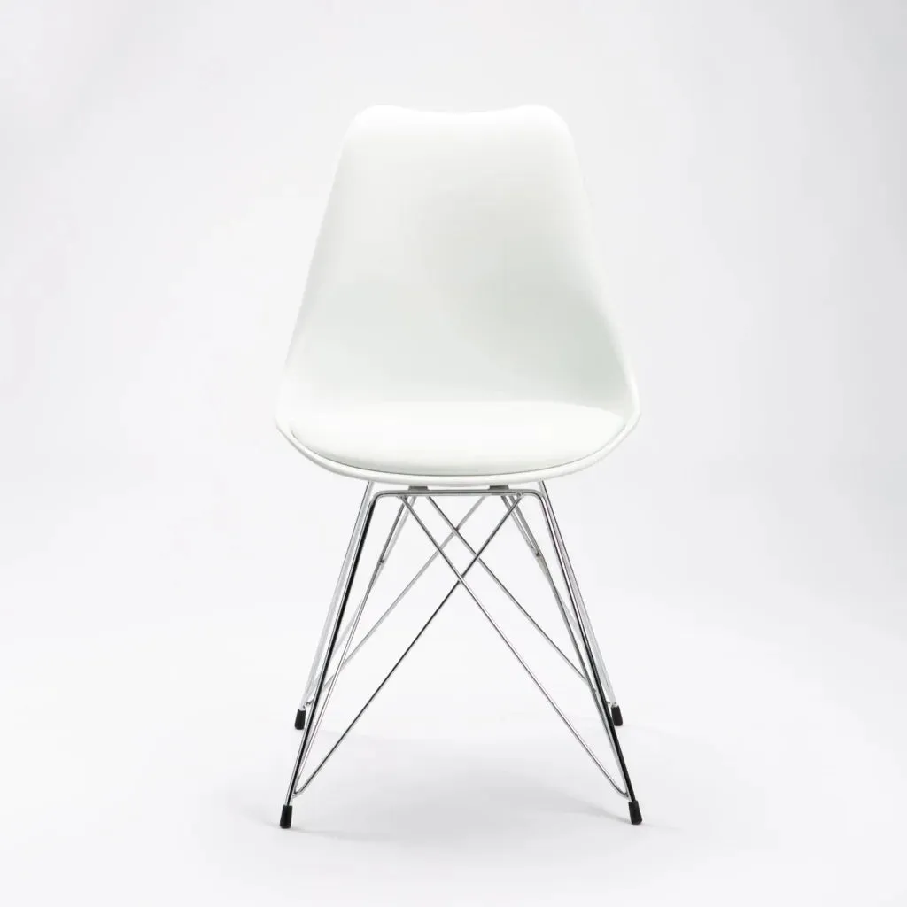 ELIA CHROME LEG DINING CHAIR