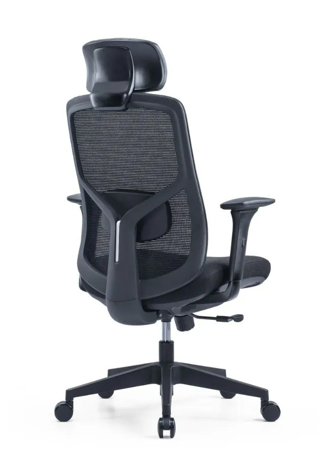 Ergonomic Office Chair with Adjustable Headrest and Lumbar Support