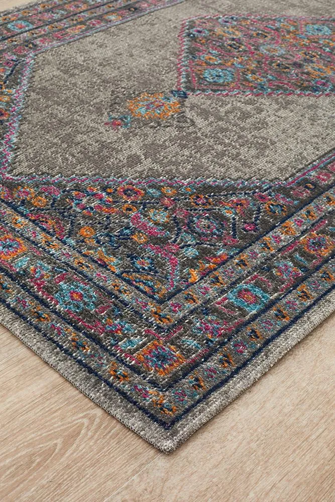 Eternal 910 Runner Rug (Grey) by Rug Culture