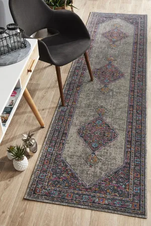 Eternal 910 Runner Rug (Grey) by Rug Culture