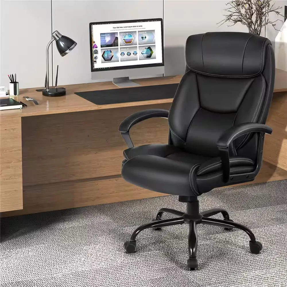 Executive PU Leather Computer Desk Office Chair