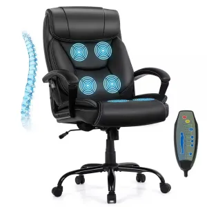 Executive PU Leather Computer Desk Office Chair