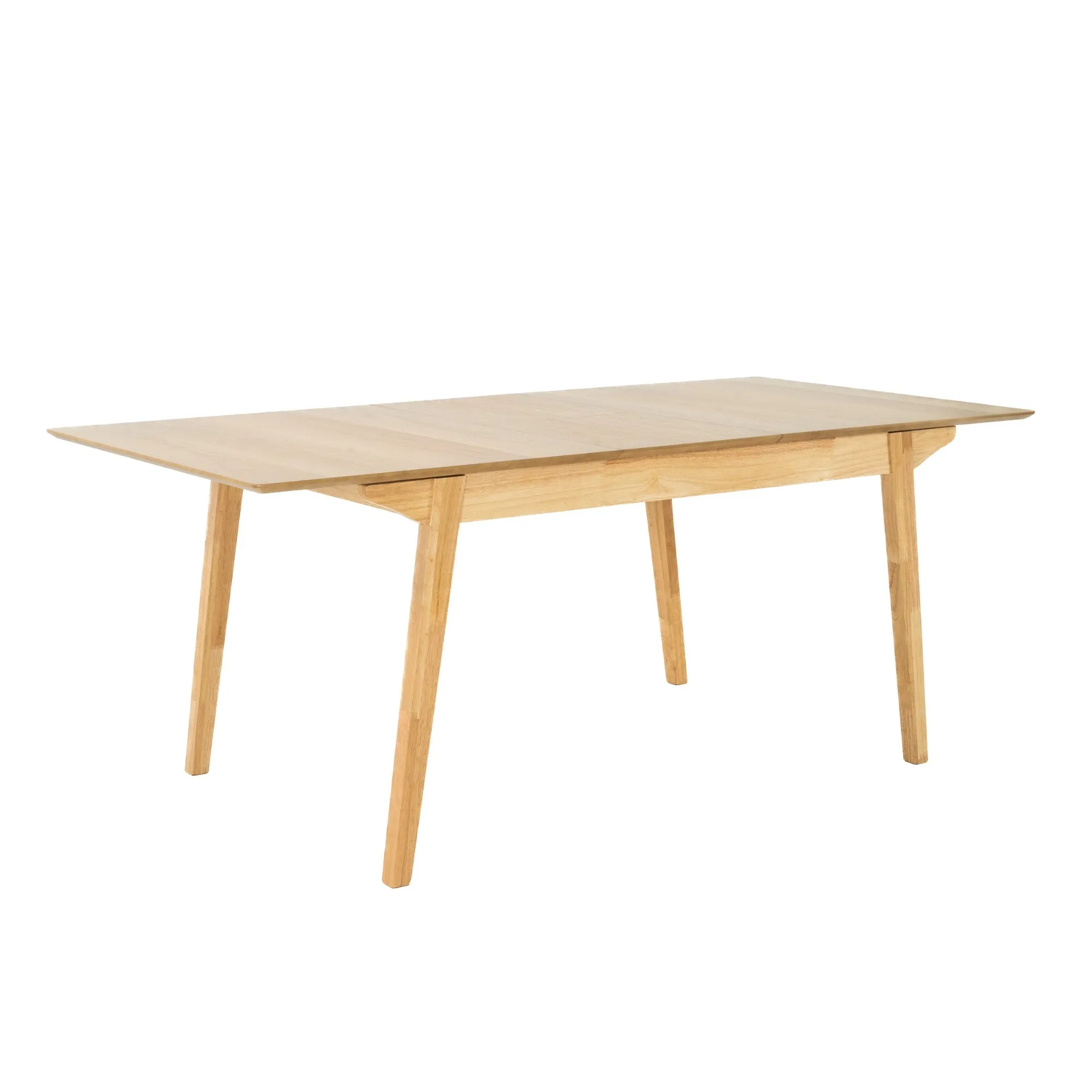 Extendable 7pc Dining Set, MDF Oak Veneer, Rubberwood