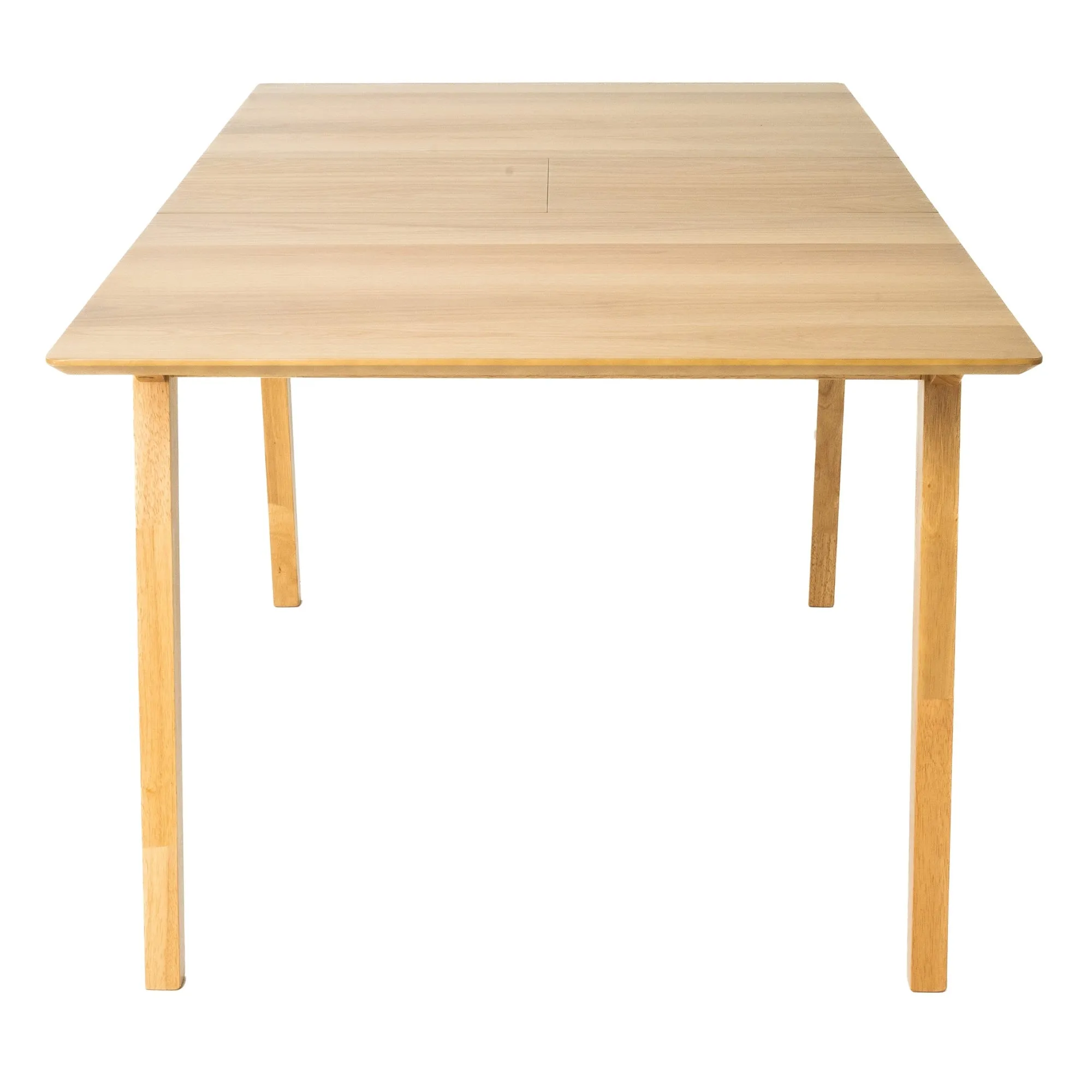 Extendable 7pc Dining Set, MDF Oak Veneer, Rubberwood