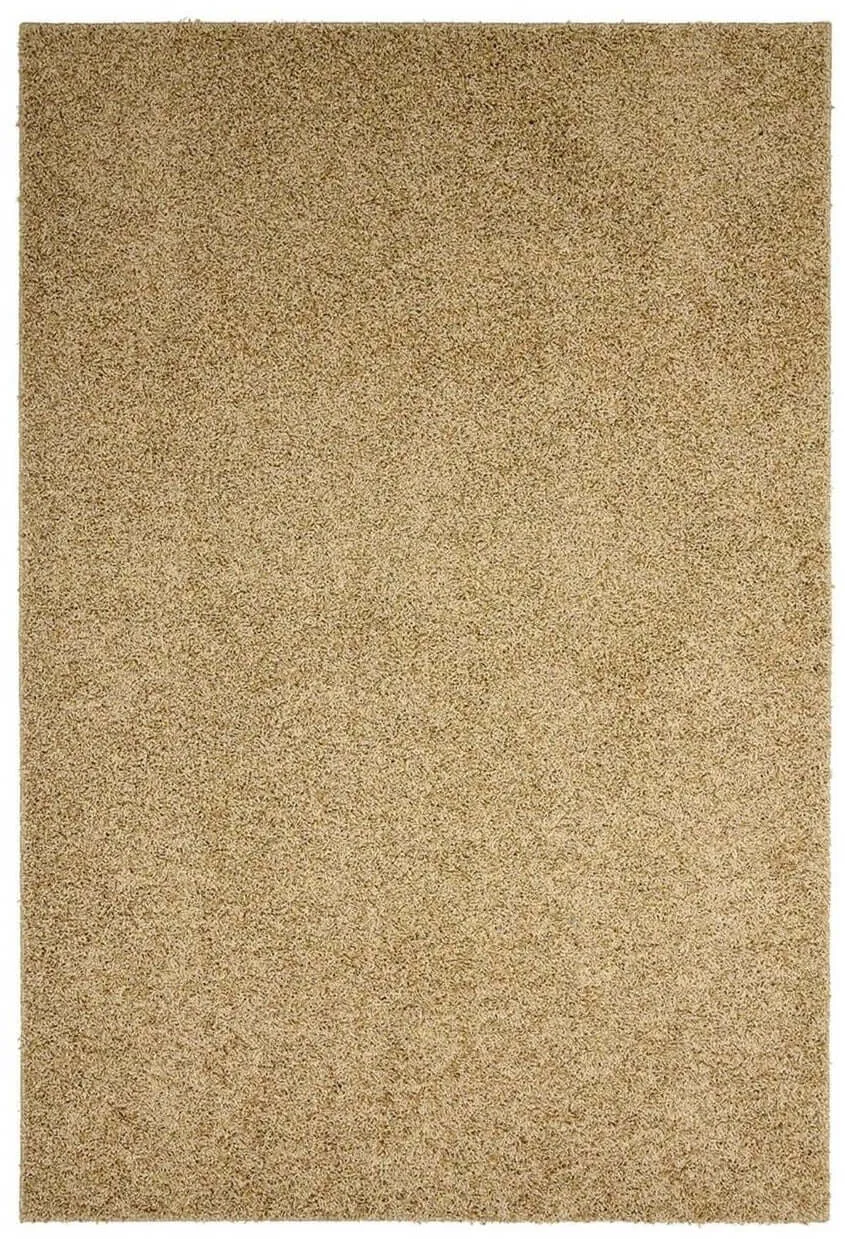 Fiji Latte Beige Washable Solid Shaggy Rug