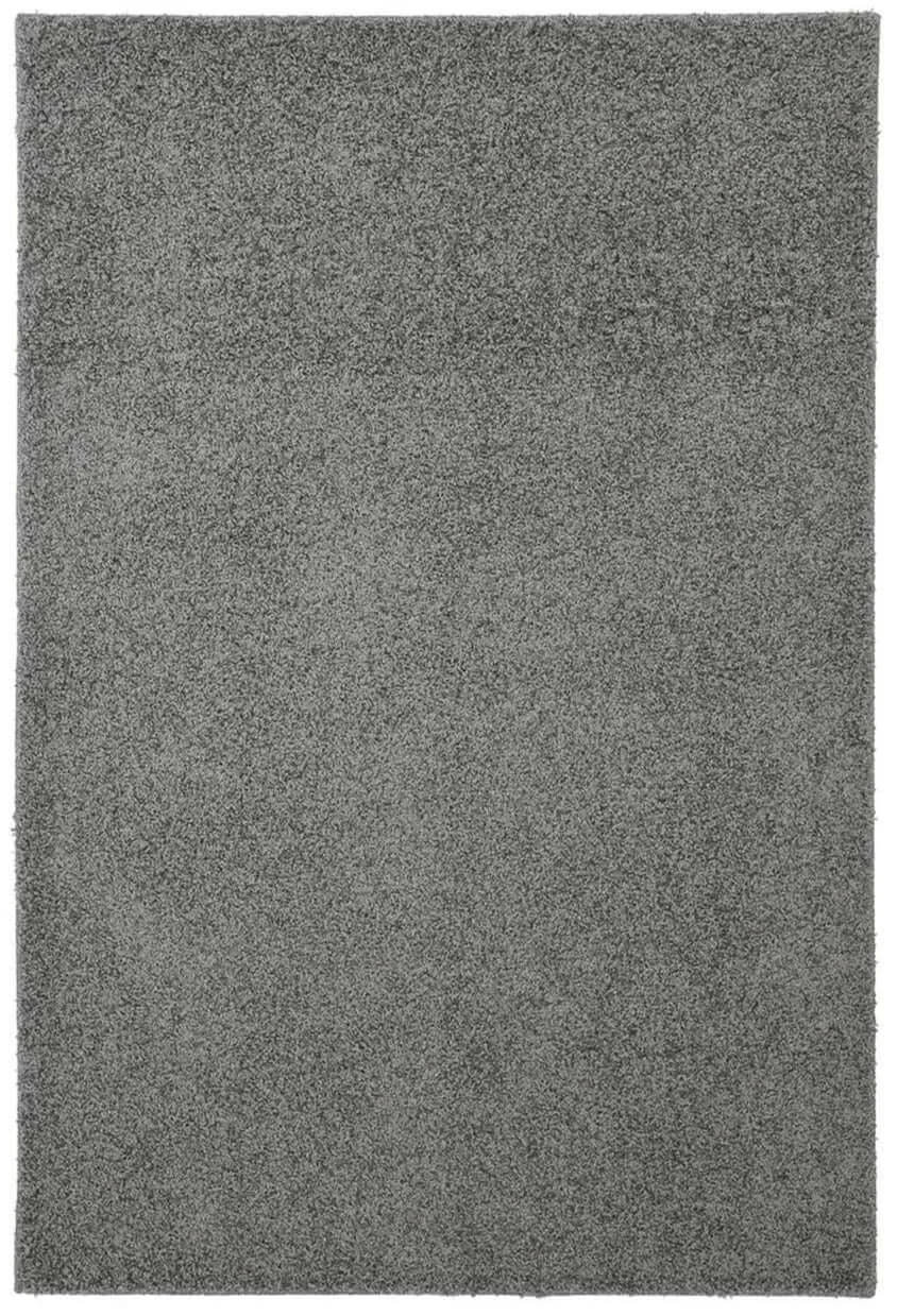 Fiji Silver Washable Solid Shaggy Rug