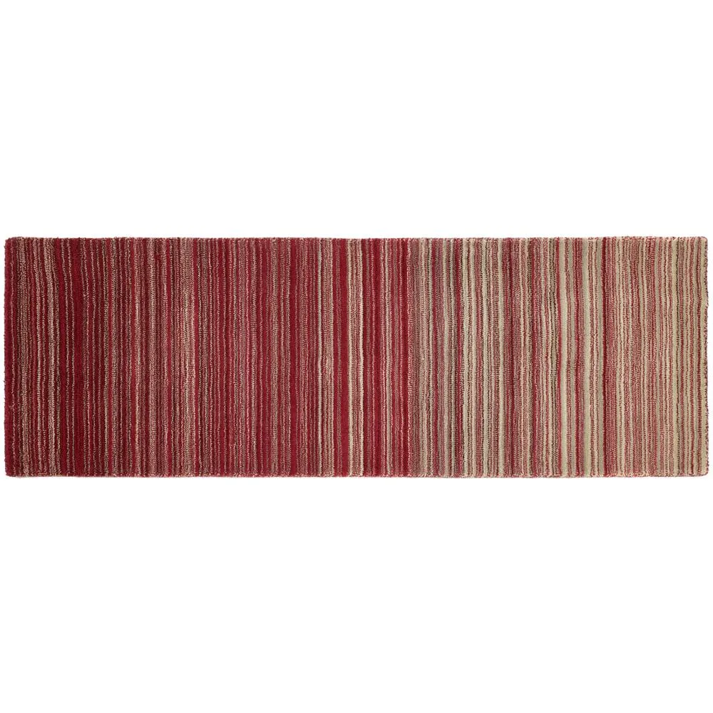 Fine Stripes Rug Red
