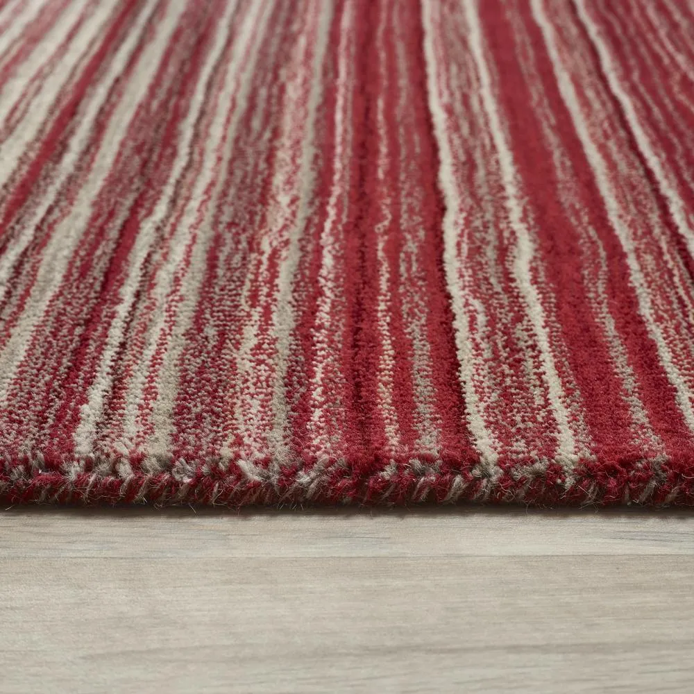 Fine Stripes Rug Red