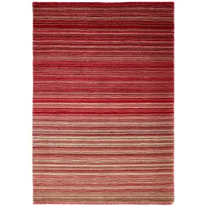 Fine Stripes Rug Red