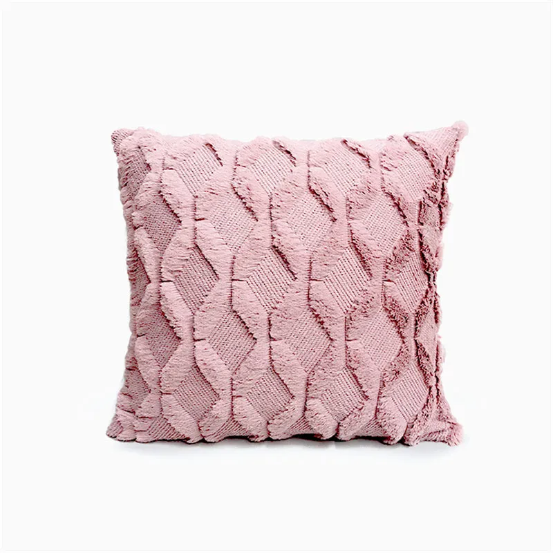 Fluffy Scatter Cushion - Dusty Pink Diamond