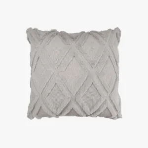 Fluffy Scatter Cushion | Grey Rhombus