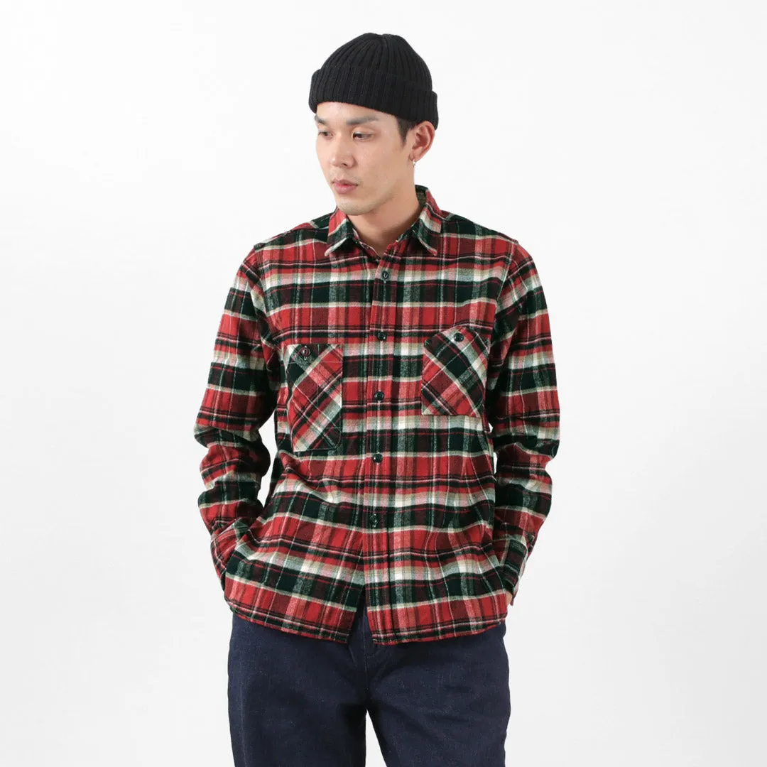 FOB FACTORY / F3481 HEAVY NEL WORK SHIRT