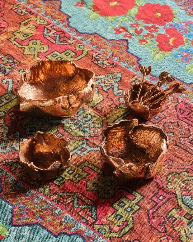 Foglie Bronze Coffee Spoons by Osanna Visconti (Set of 3)