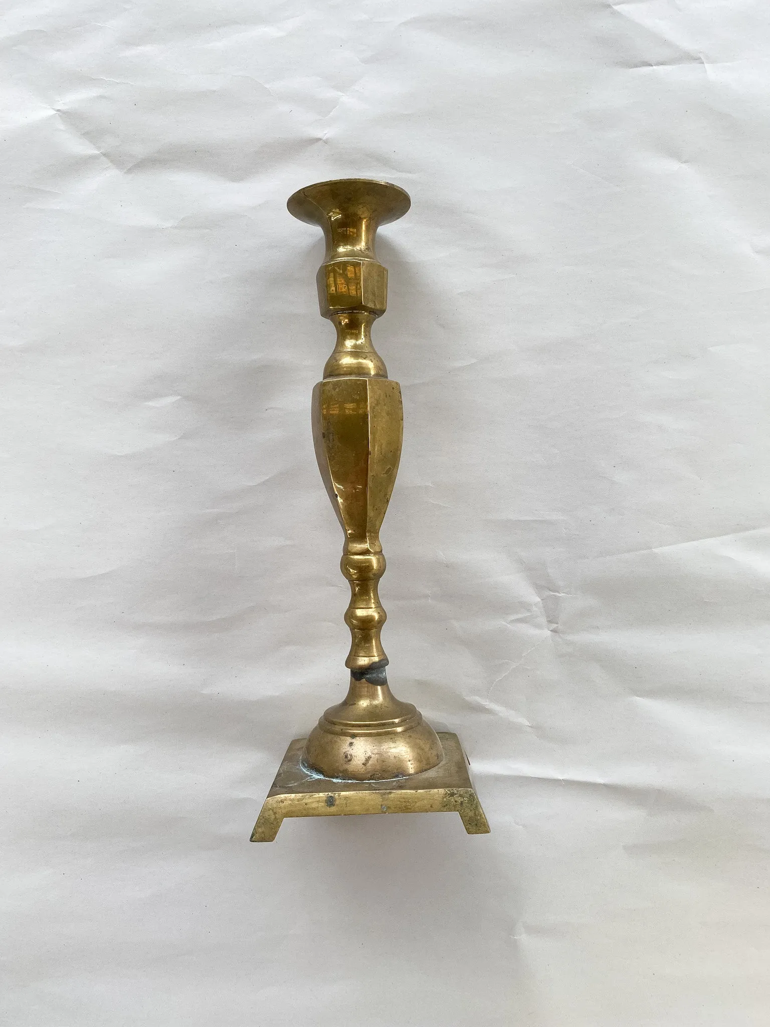 FOUND Large Brass Candlestick Holders