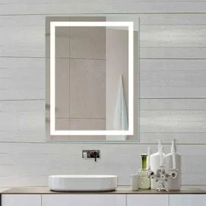 FRAMING MEMORIES Rectangular Frameless Mirror (18 x 24 Inches) | for Wash Basin, Wall Decor and Bathroom