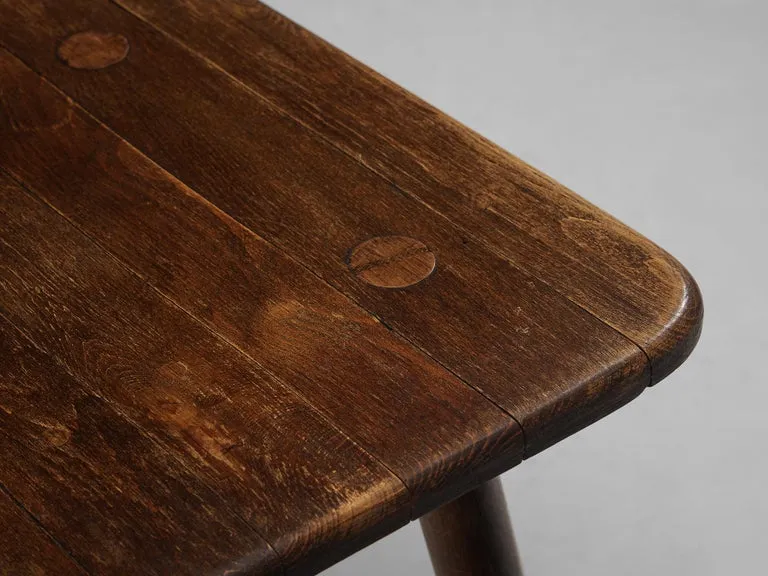 French Pastoral Chairs in Stained Wood