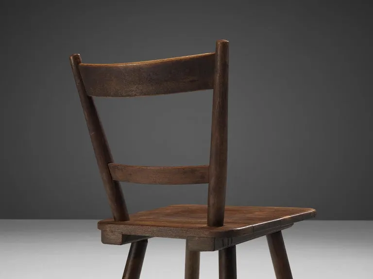 French Pastoral Chairs in Stained Wood