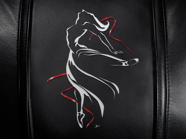 Gaming Chair 100 Pro with Ballerina Red Ribbon Logo Panel