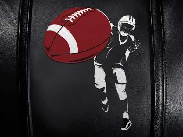 Gaming Chair 100 Pro with Football Quarterback Throw Logo Panel