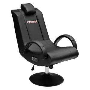 Gaming Chair 100 Pro with University of Connecticut Huskies with UCONN Logo