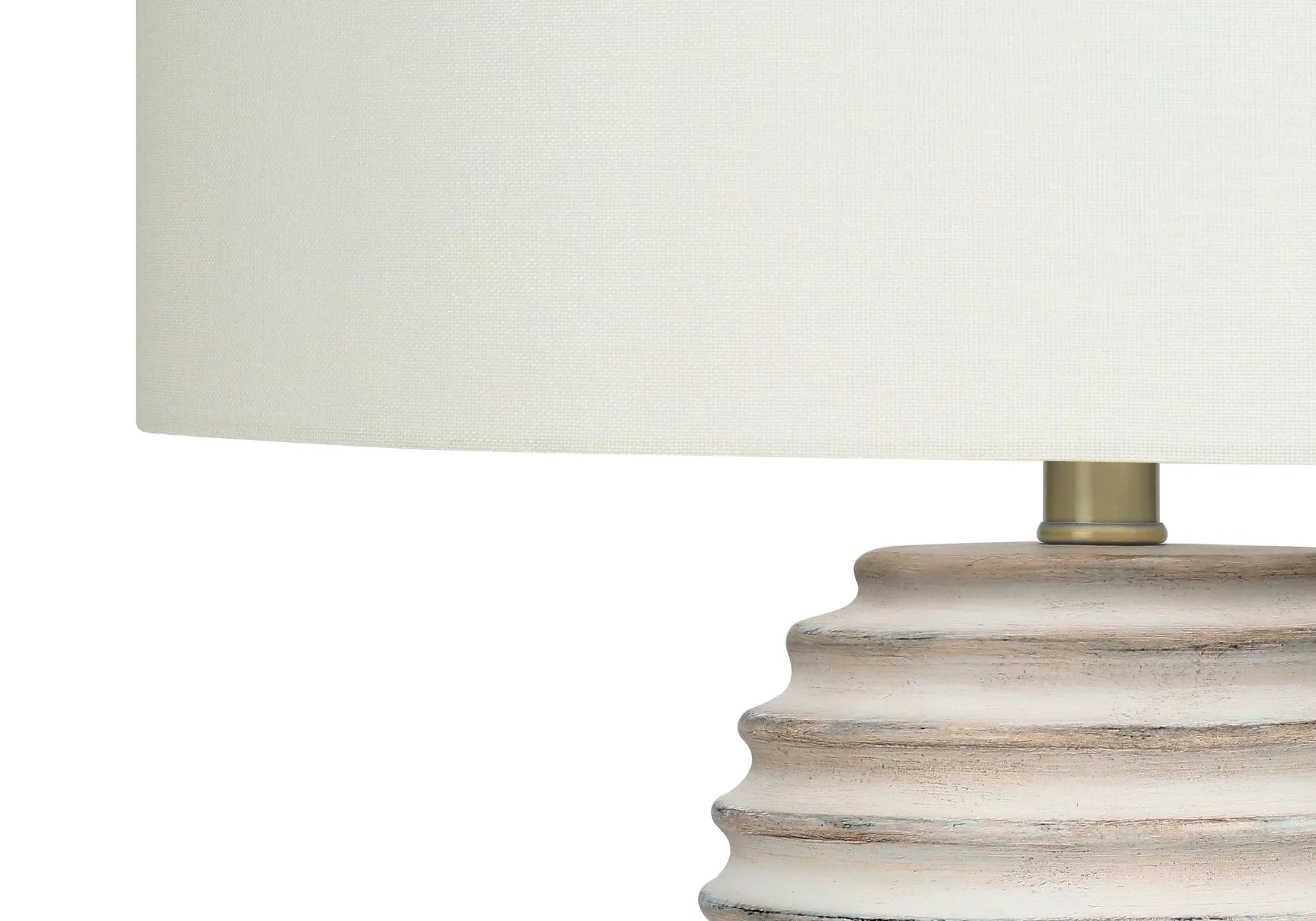 GlowWave 28" Cream Resin Table Lamp - Illuminate Your Space with Transitional Elegance