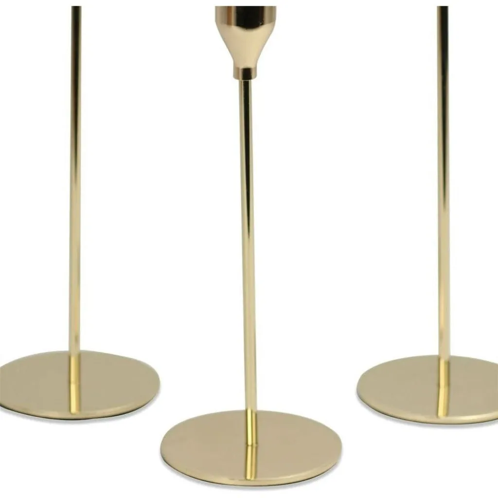 Gold Candlesticks - Tulip Candle Holder Set of 3 - Maison & White