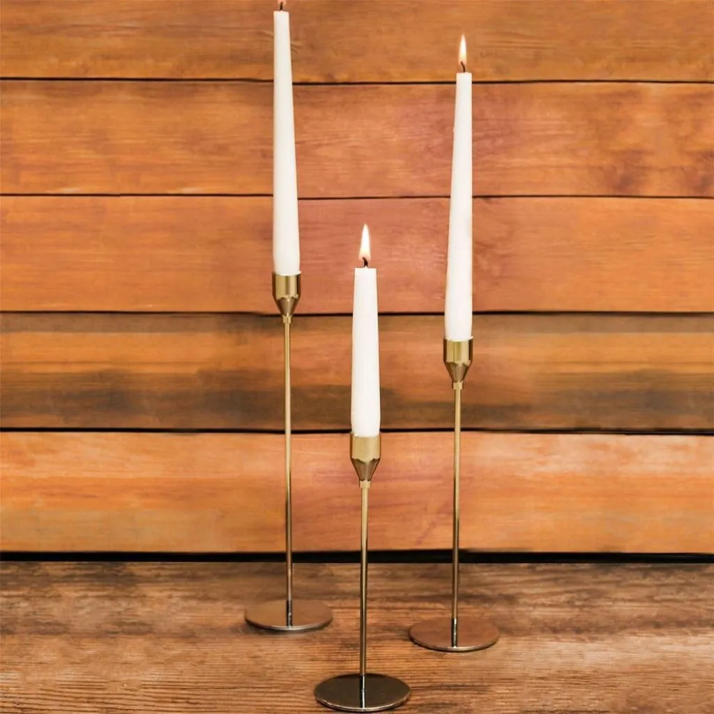 Gold Candlesticks - Tulip Candle Holder Set of 3 - Maison & White