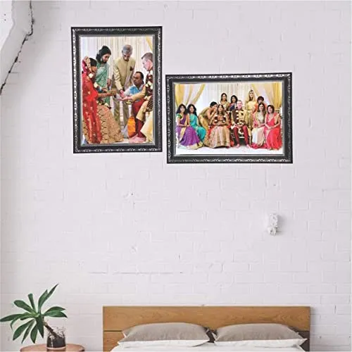 GRACE GIFT COLLECTION Engineered Wood Designer Photo Frame with Wall Hanging 11 X 14inches