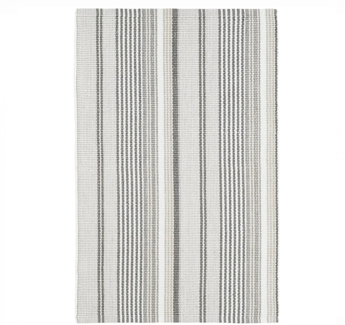 Gradation Ticking Woven Cotton Rug