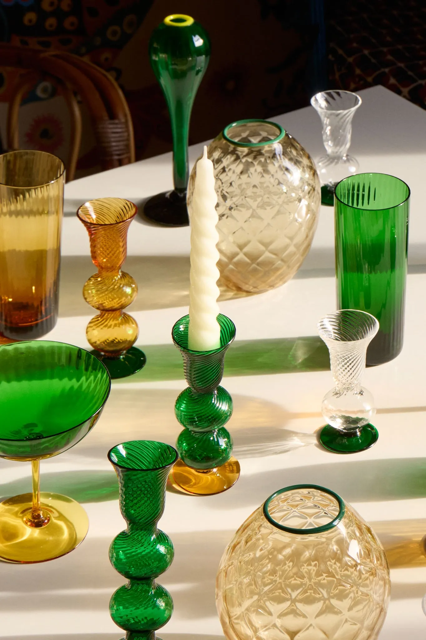 Green Baby Bubble Candlestick