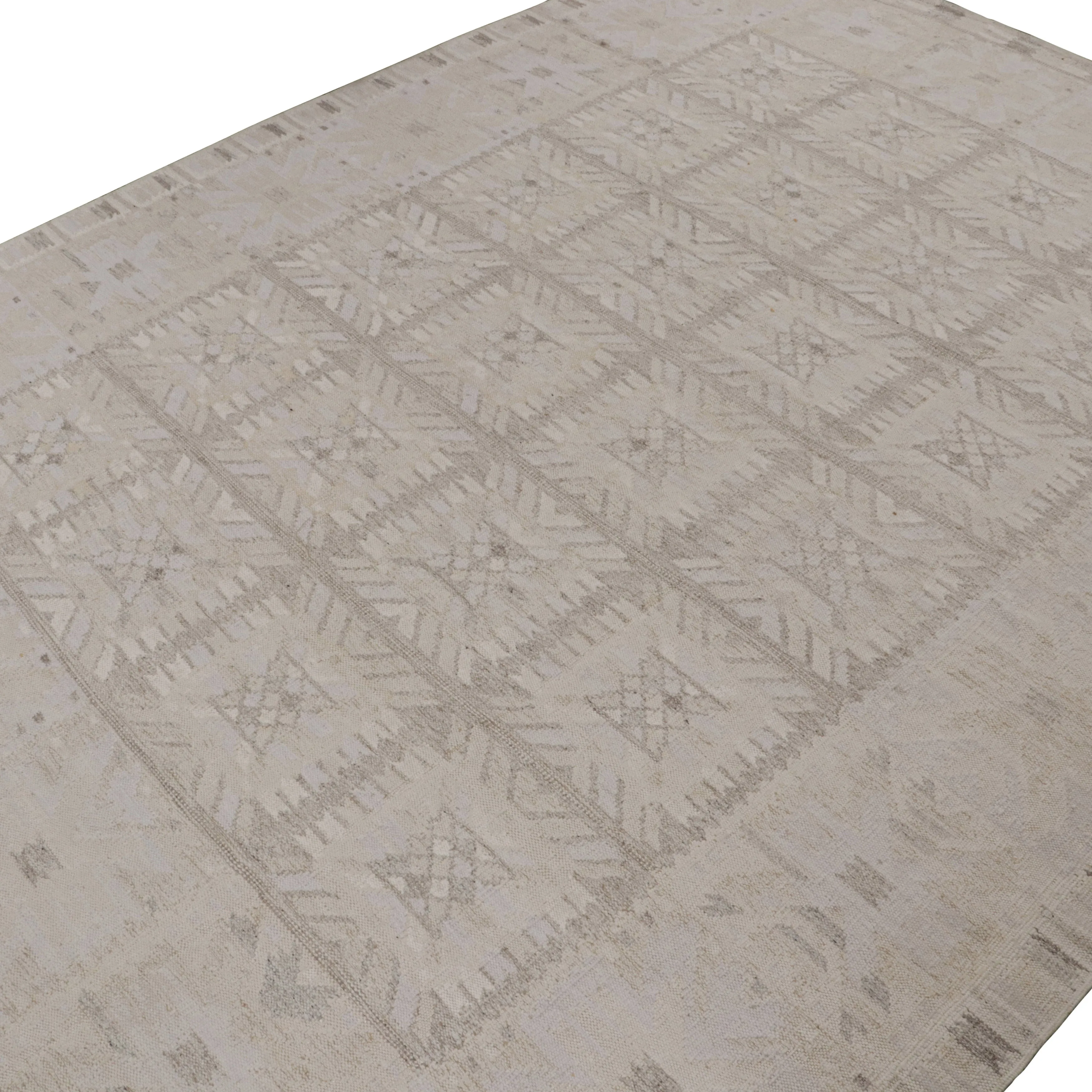 Grey Swedish Flatweave Wool Rug - 12'2" x 15'9"