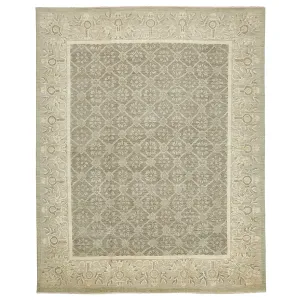 Grey Traditional Wool Rug - 11'7" x 14'3"