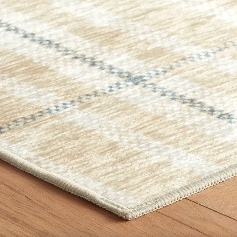 Hallie Plaid Machine Washable Rug