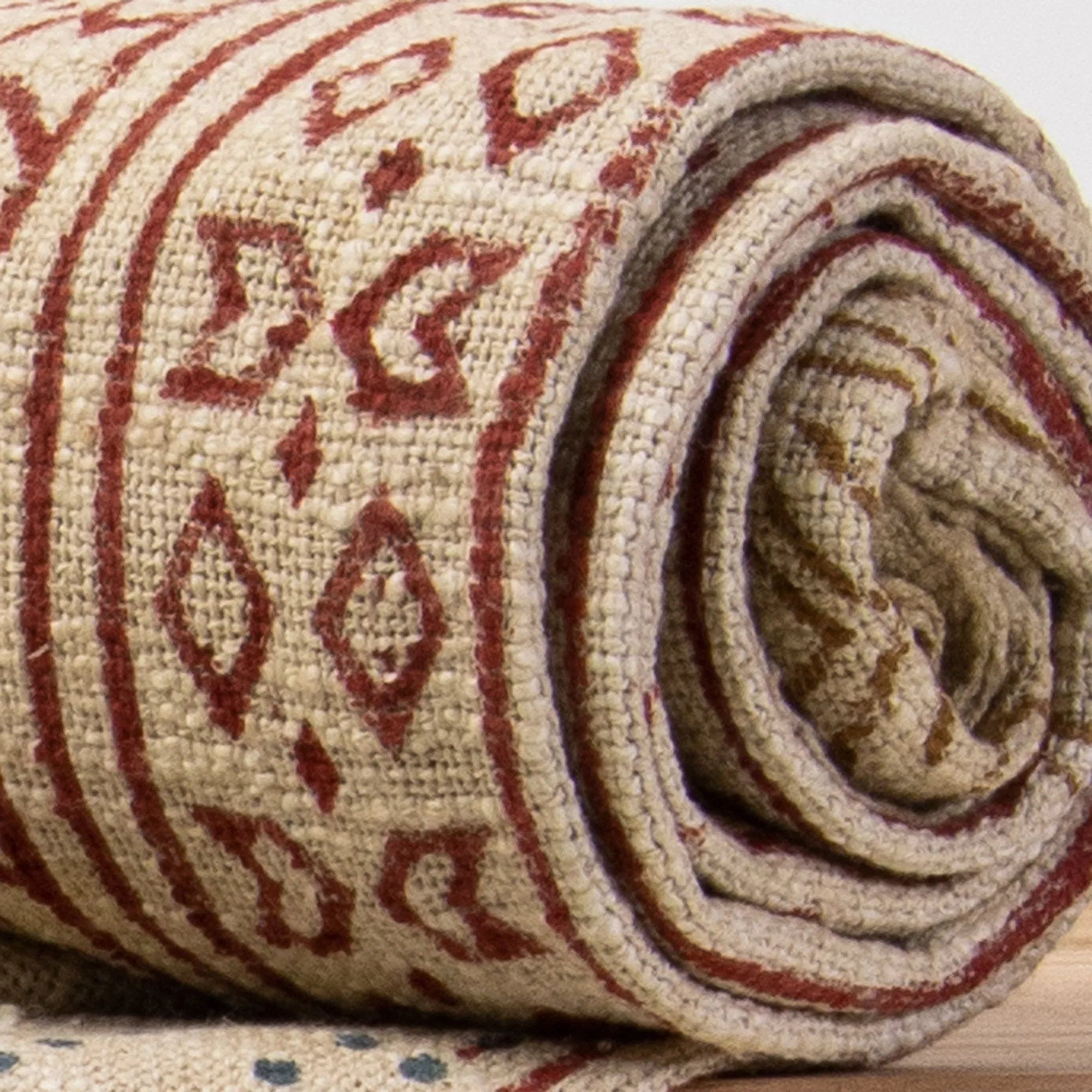Hand Block Print Cotton Throw Blankets For Home Decor