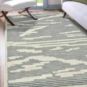 Handmade Gray Wool Chicago 8x10 Feet Hand-Tufted Carpet Rug