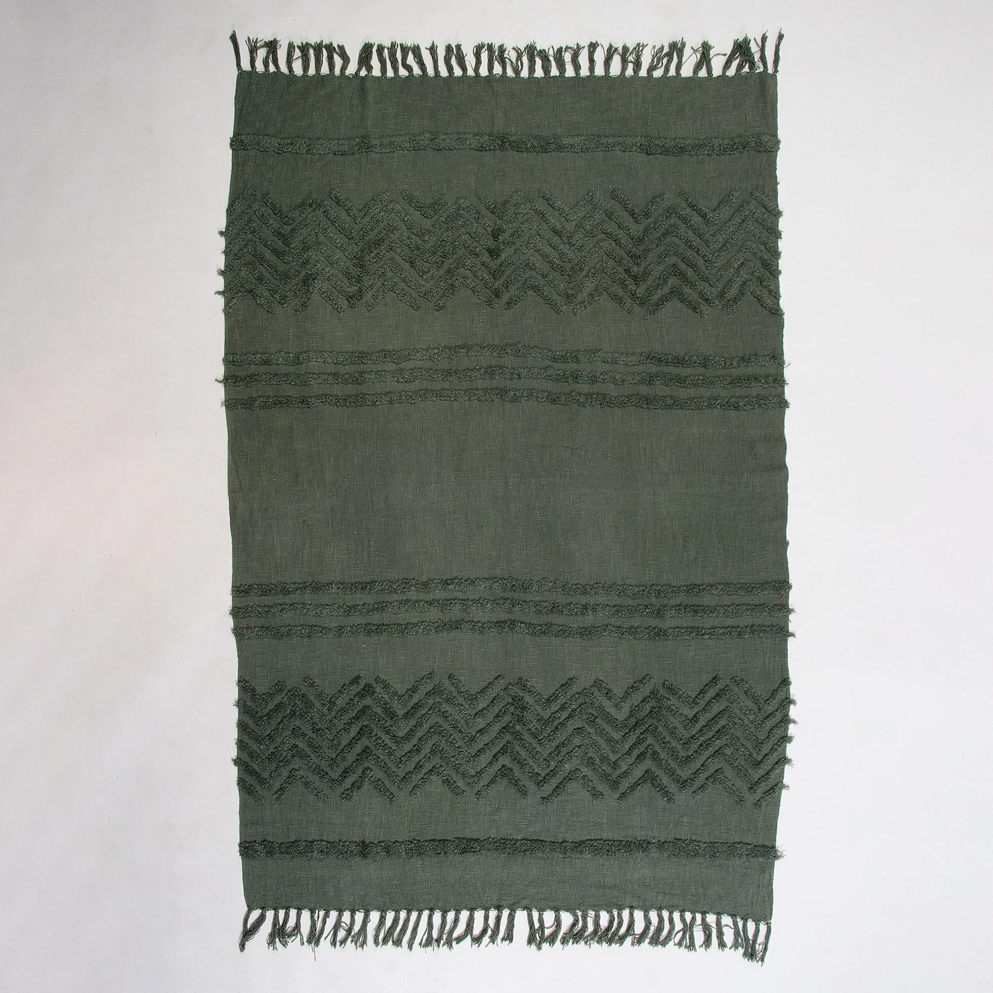 Handmade Luxury Tufted Couch Throw
