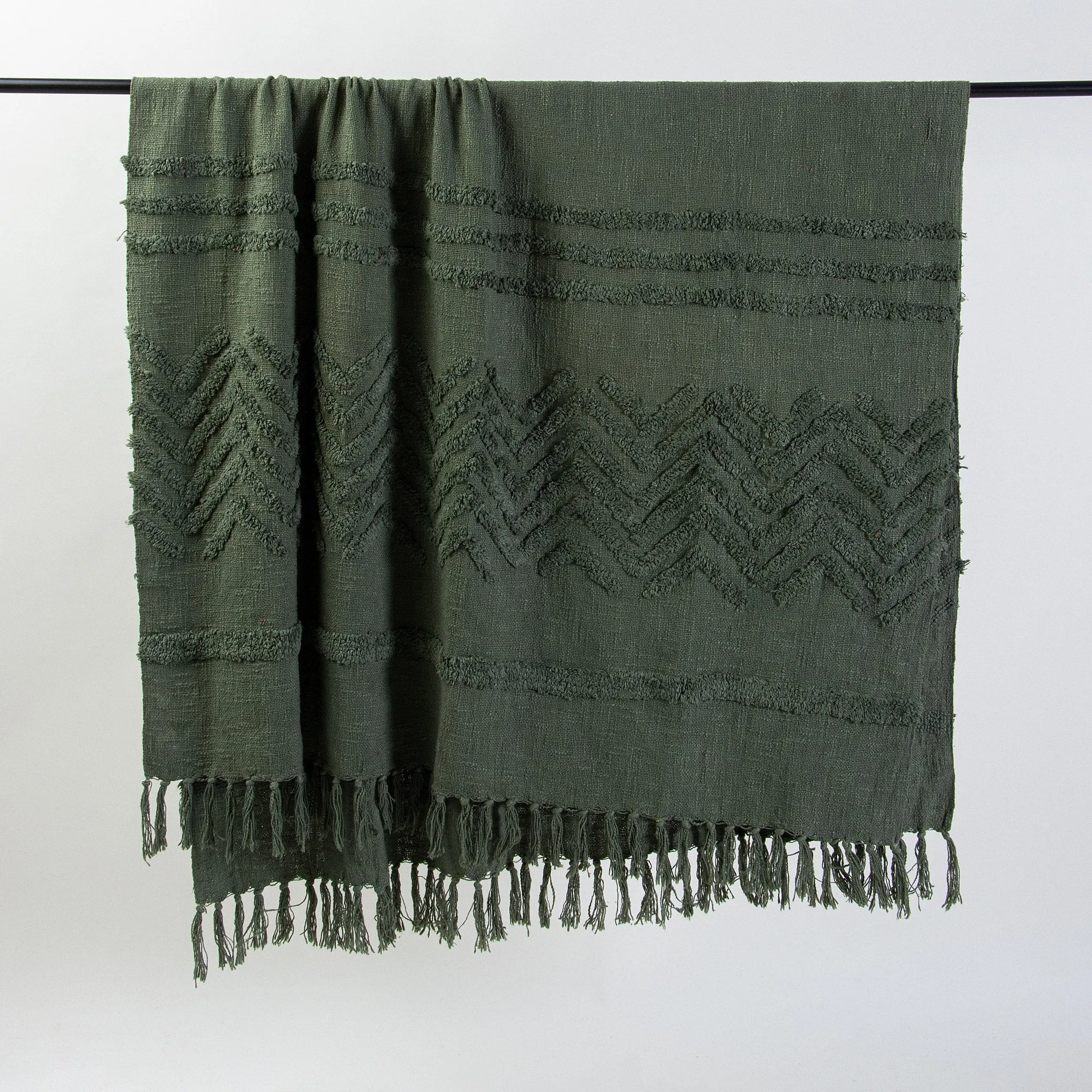 Handmade Luxury Tufted Couch Throw