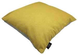Harmony Ochre Yellow and Dove Grey Plain Cushions