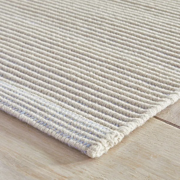 Haverhill French Blue Handwoven Cotton Rug