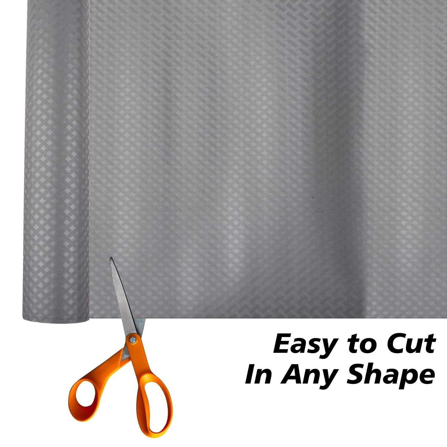 Heart Home Shelf Liner | Kitchen Cabinet Shelf Protector | Kitchen Liners for Cabinets and Drawers | Drawer Liner Mat | Self Check Shelf Liner Cabinet Mat | 3 MTR | Pack of 2 | Gray