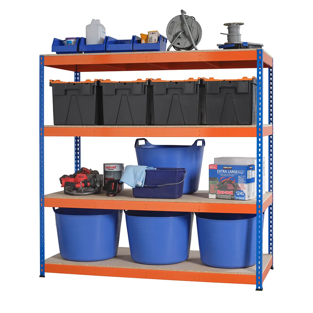 Heavy Duty Industrial Shelving Unit 4 Levels 1800mm High - Select Your Size | 400KG's UDL Per Shelf