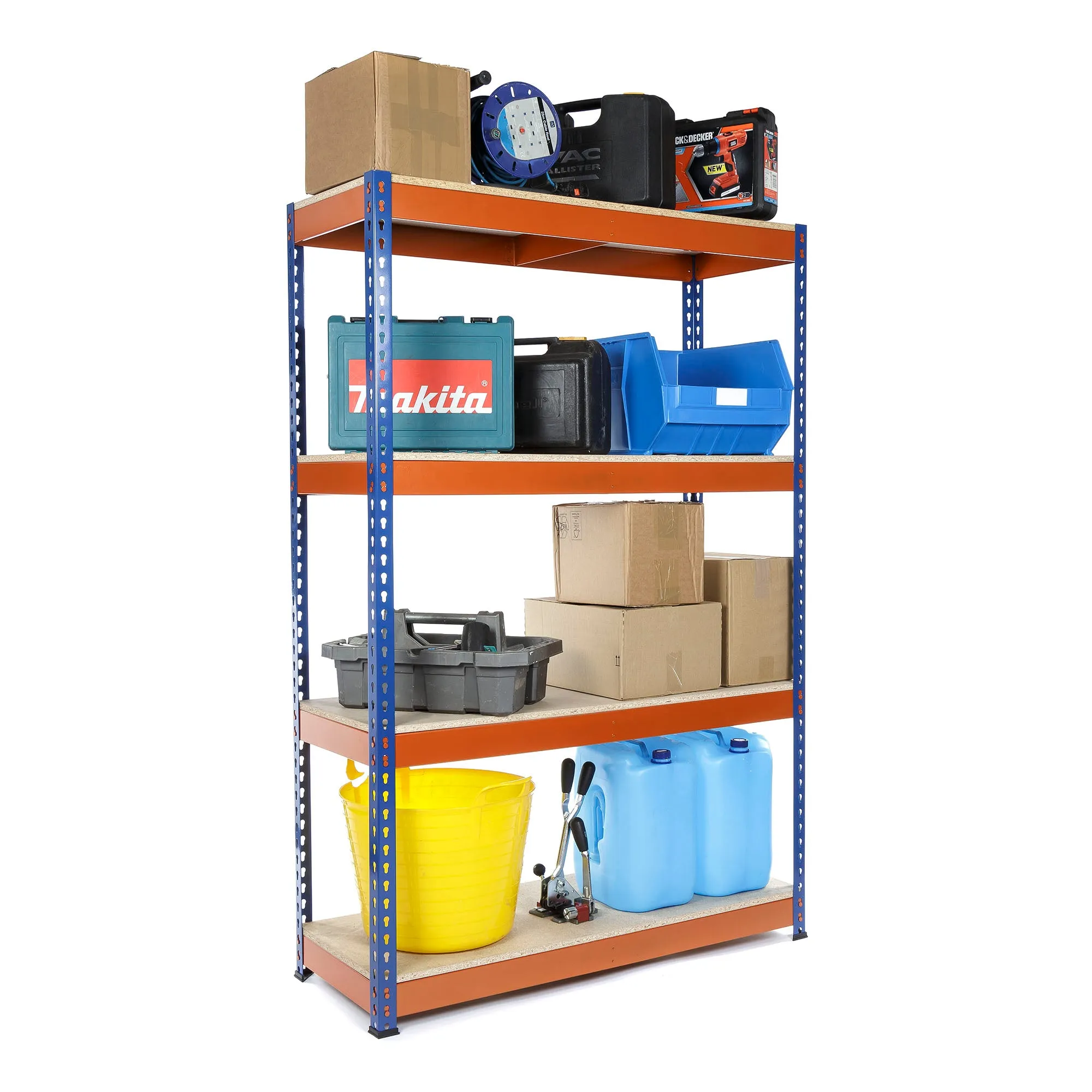 Heavy Duty Industrial Shelving Unit 4 Levels 1800mm High - Select Your Size | 400KG's UDL Per Shelf