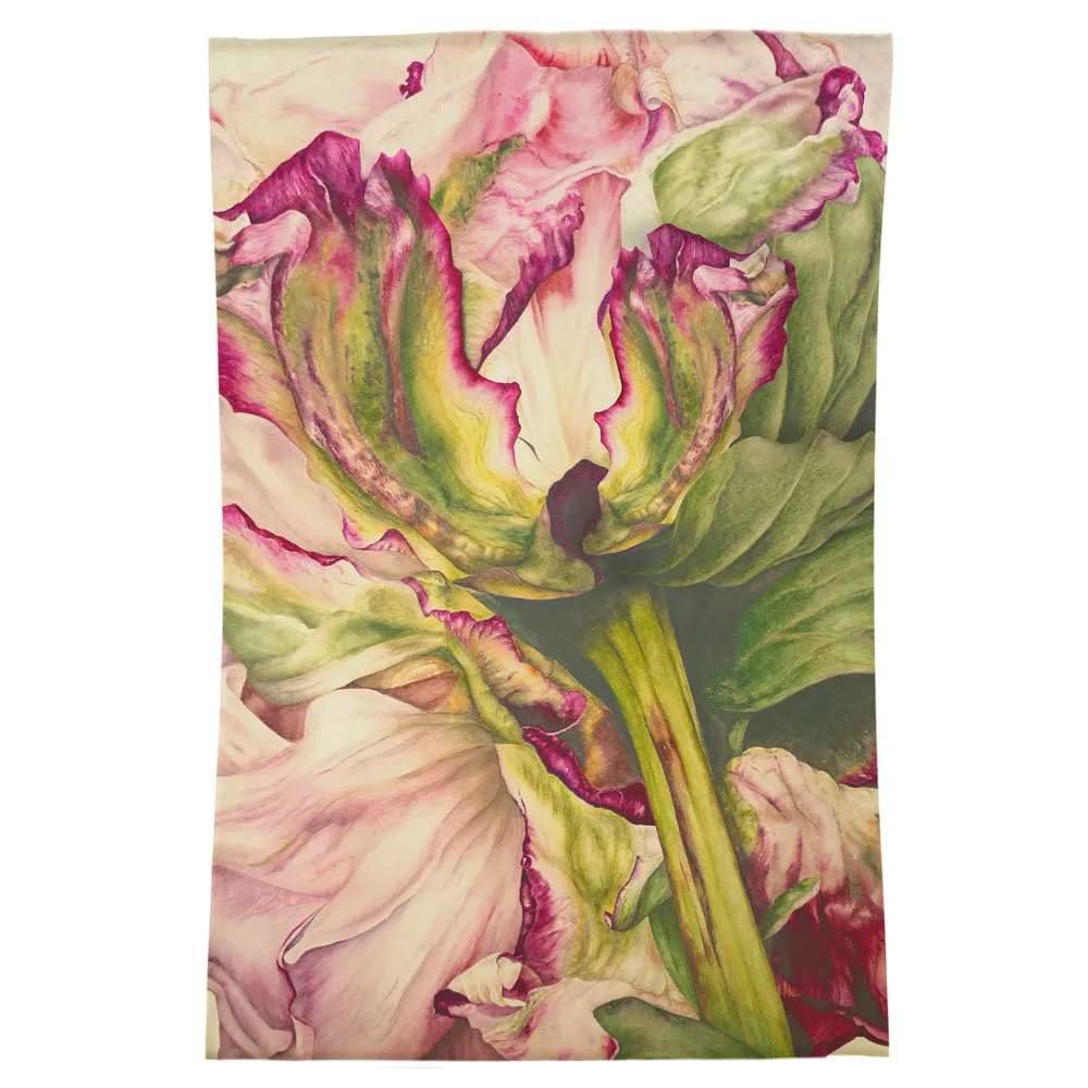 Heligan Printed Rug Fuchsia