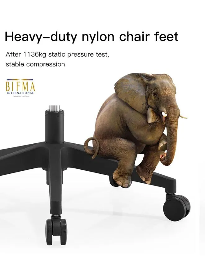 High Back Executive Office Chair With Headrest, Height Adjustable and Chrome Base for Office and Home