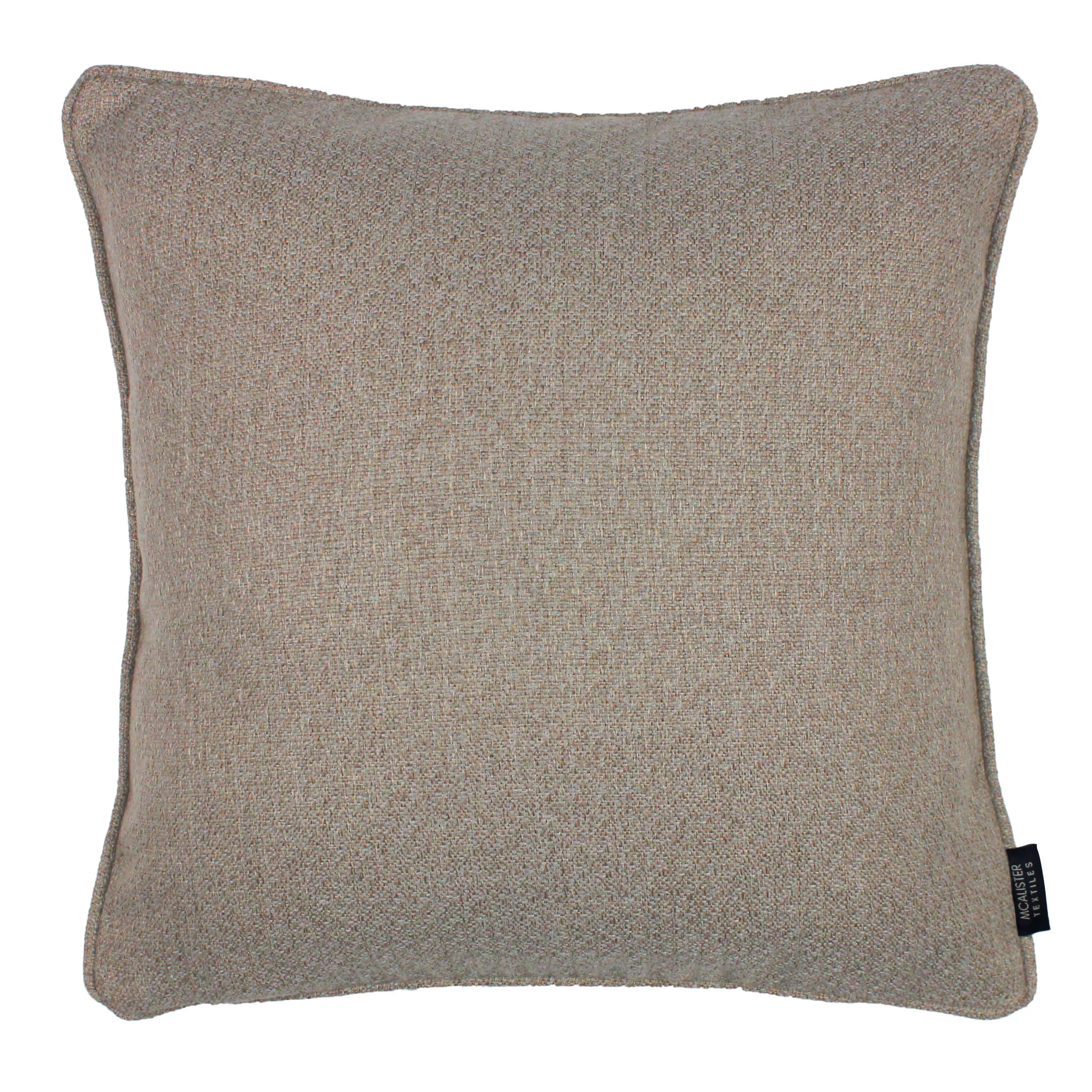 Highlands Taupe Textured Plain Cushion