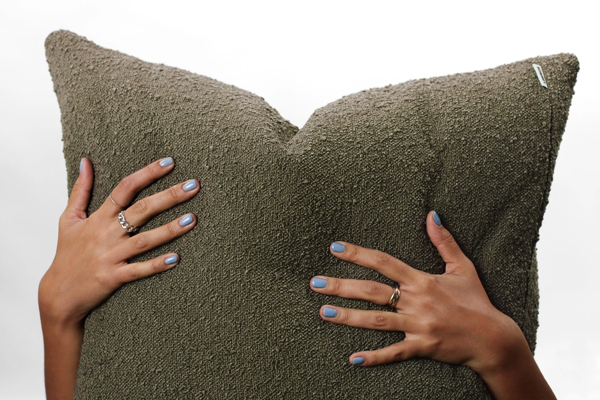 Hommey Boucle Cushion - Olive