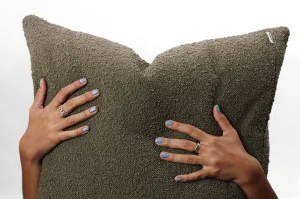 Hommey Boucle Cushion - Olive