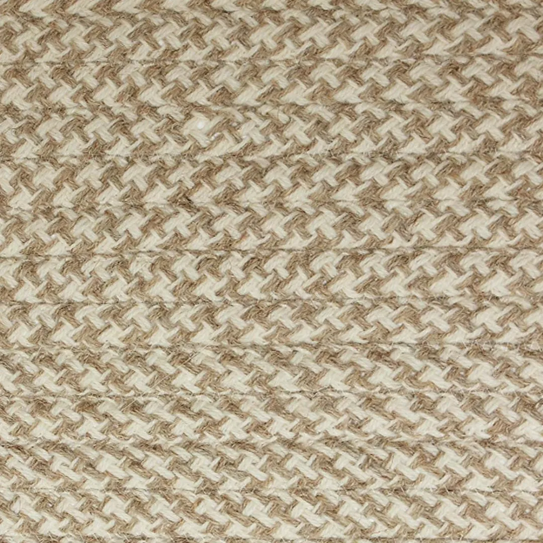 Houndstooth Wool Rug - Ivory