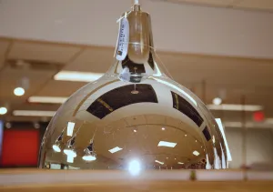 Industrial Pendant Lamp 12" - Polished Nickel