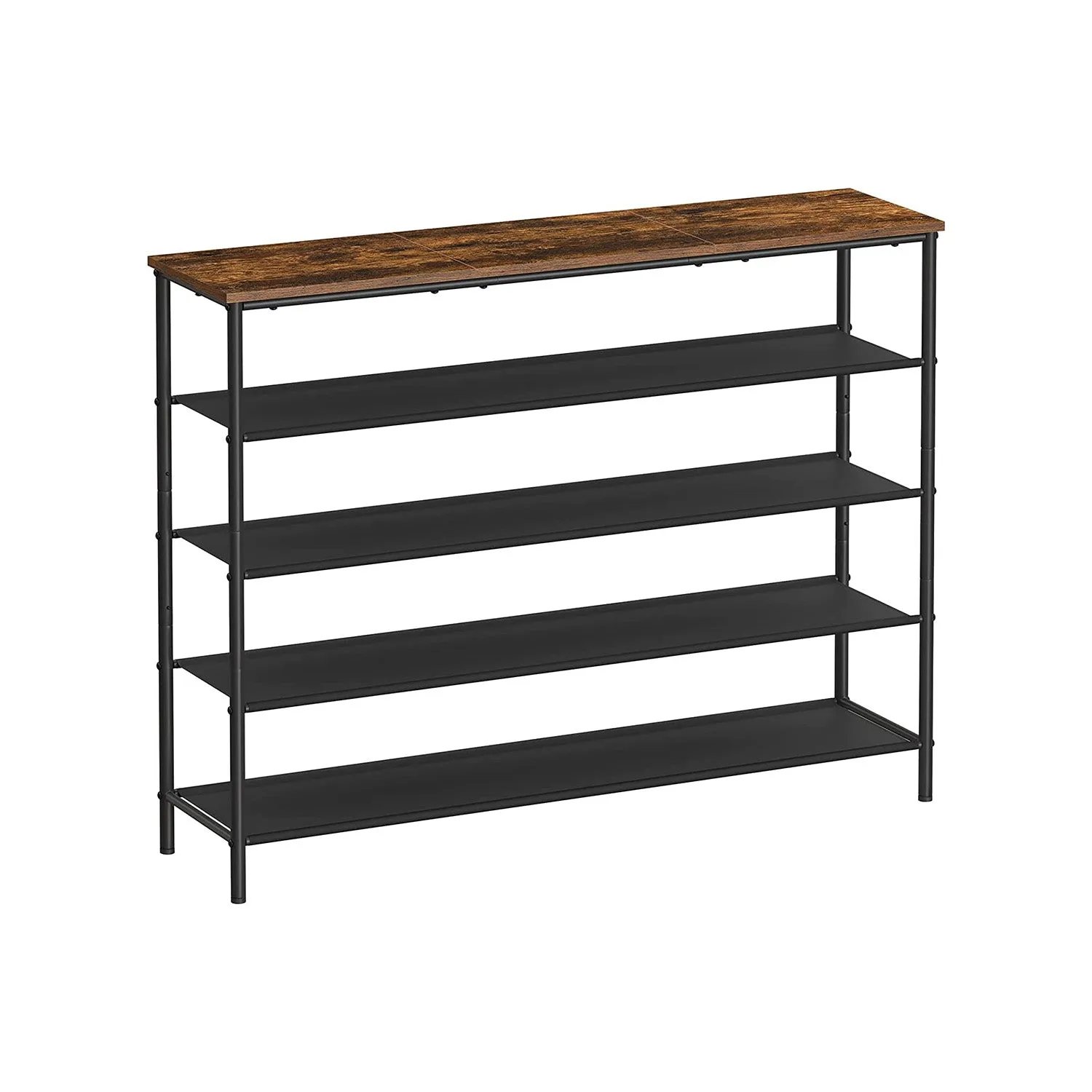 Industrial Shoe Rack with Steel Frame